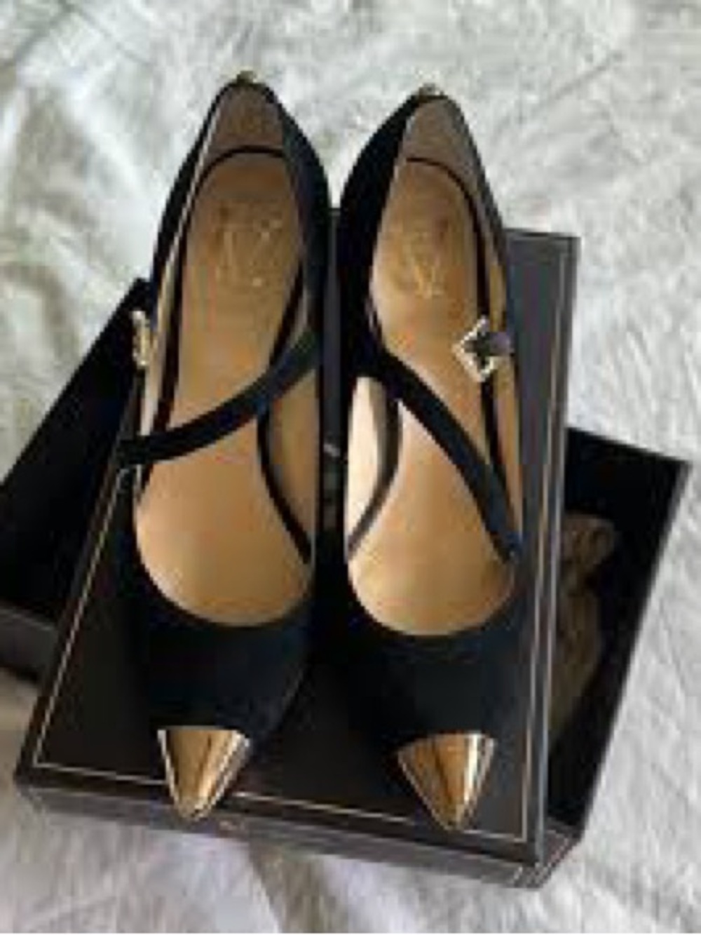 Vince Camuto "VC Signature" Suede Mary Jane Pumps.